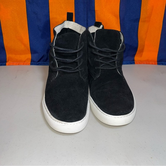 Kenneth Cole Women Size 7.5 Kismet Black Leather Lace Up Chukka Ankle Boot Shoes - Picture 6 of 9